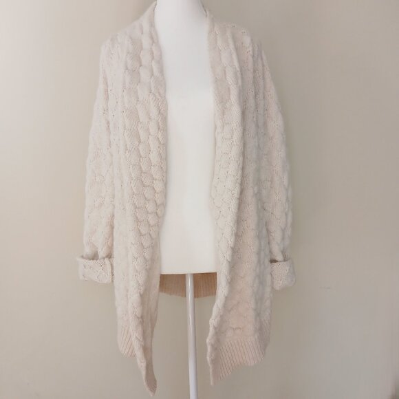 Zadig & Voltaire Daphnee Alpaca Lambswool Blend Open Cardigan Sweater Size S - Picture 2 of 8